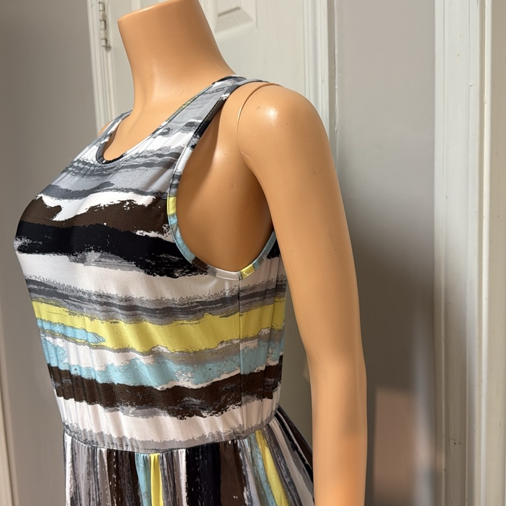 Loges Multicolor Patterned Fabric Mixi Dress - image 8